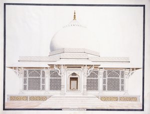 A Tumba de Mármore Branco de Seliem Chistie, c. 1815 (lápis, caneta e tinta, w - c)