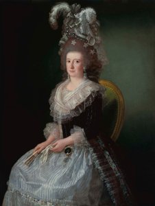 Portrait of María Josefa Piscatori, Marquesa de San Andrés (1757-1807), wife of Pedro López de Lerena. de Agustín Esteve
