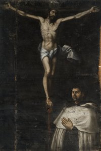 Crucificado com São João da Cruz de Agustín del Castillo