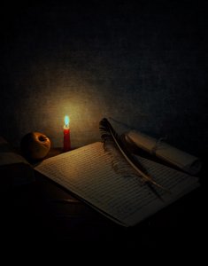 Um estudo tranquilo à luz das velas de Ahmed Idris