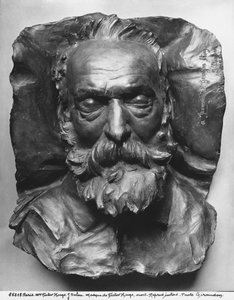 Máscara da morte de Victor Hugo, 1885 (bronze)