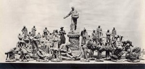 Monumento aos Trabalhadores (foto a P/B