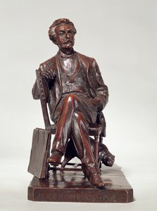Um retrato sentado de Jean Leon Gerome (1824-1904) 1904 (bronze)