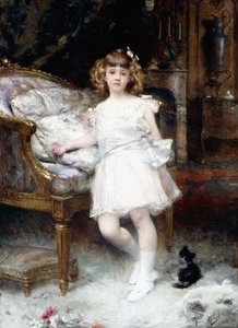 Retrato de Janine Potin com um gatinho, 1904