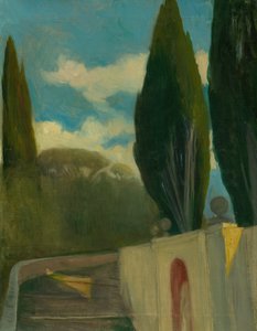 Campo, c.1890-98 (óleo sobre tela) de Akos Aranyossy