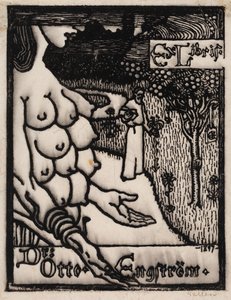 Ex-libris do Dr. Otto Engström de Akseli Gallen-Kallela