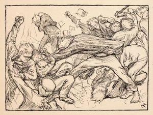 Briga com os Rapazes de Toukola de Akseli Gallen-Kallela