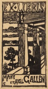 Ex-libris de Mary e Axel Gallén de Akseli Gallen-Kallela