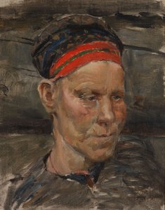 Retrato de uma mulher careliana de Akseli Gallen-Kallela