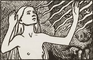 Donzela em oração de Akseli Gallen-Kallela