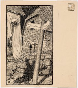 O Fantasma do Cemitério da Igreja de Akseli Gallen-Kallela