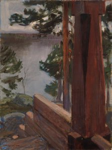 O alpendre de Kalela de Akseli Gallen-Kallela
