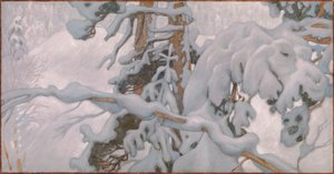 Inverno, estudo para os frescos do Mausoléu Jusélius de Akseli Gallen-Kallela