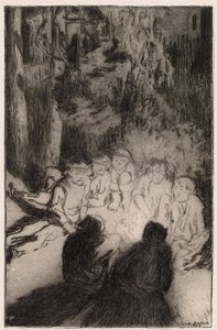Uma história de fogueira (Os Sete Irmãos) de Akseli Gallen Kallela