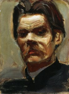 Retrato do autor Maxim Gorky 1868-1939, 1906 de Akseli Gallen Kallela