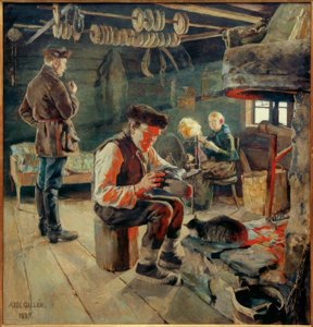 Bauernstube de Akseli Valdemar Gallen-Kallela