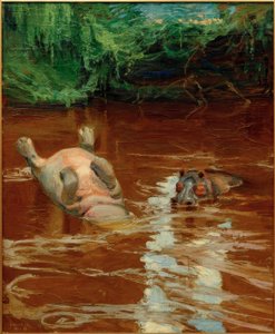 Hipopótamos na Tana de Akseli Valdemar Gallen-Kallela