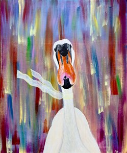 Fancy Swan Monroe, 2023 (acrílico sobre tela)