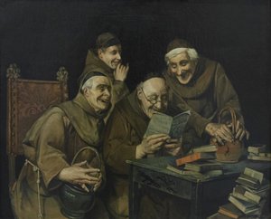 Os sacerdotes, Ali Akbar Mozayen ol dowleh (óleo sobre tela) de Al Dowleh Mozayen
