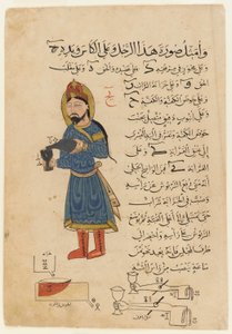 Al-Jazari, Dispositivo mecânico para servir uma bebida 1354 de Al Jazari