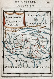 Mapa da Romênia 1683