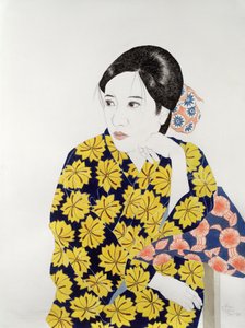 Kimono Amarelo, 1996 (tinta, wc, guache e carvão sobre papel)