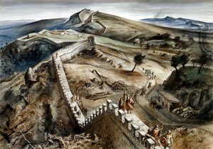 Walltown Crags, Muralha de Adriano, século II, década de 1960