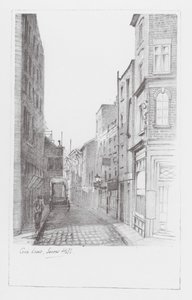 Vias de Londres: Cock Lane, Snow Hill (litografia)