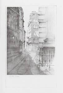Vias de Londres: Gutter Lane (litografia)