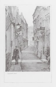Vias de Londres: Lawrence Lane (litografia)