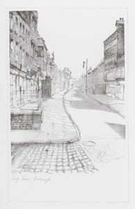 Vias de Londres: Long Lane, Borough (litografia)