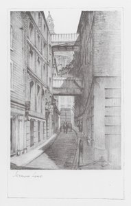 Vias de Londres: Sermon Lane (litografia)