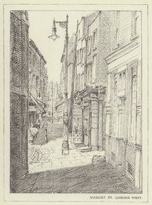 Market Street, olhando para o oeste