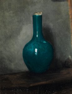 Vaso azul no fundo cinzento, c.1885