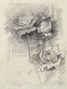 Ainda vida de rosas em um vaso, c.1890