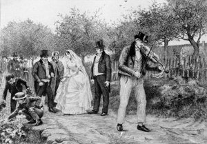 Ilustração do romance "Madame Bovary" de Gustave Flaubert (1821-1880). Ilustração de Albert Fourie (1854-1937).