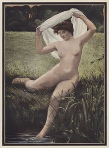 Banhista mulher (cor litho)