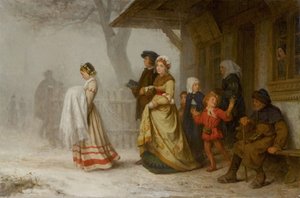 Batismo, 1864. de Albert Anker