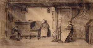 No salão da fazenda, de Albert Anker