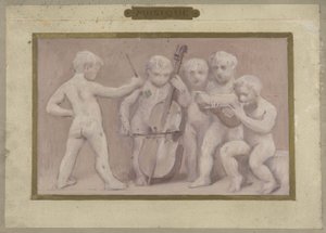 Esboço para a Salle des Fêtes do Hôtel de Ville de Paris: Música, entre 1889 e 1895 (óleo sobre lápis, papel)