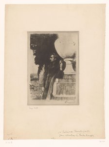 Retrato de Robert de Montesquiou de Albert Besnard (signed by artist)