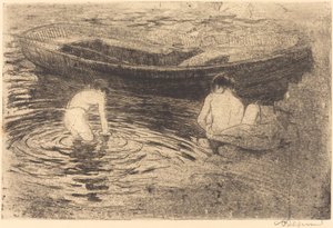 Banho em Talloires de Albert Besnard