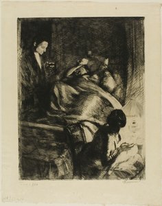 Entrega, prato três da Mulher de Albert Besnard