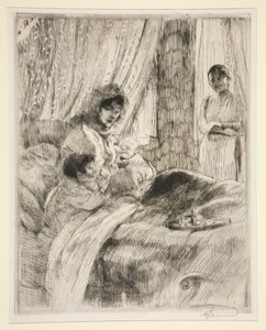 Almoço, ou Maternidade Feliz de Albert Besnard