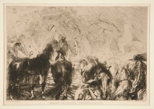 Marchar? aos Cavalos (Aproximadamente de Albert Besnard