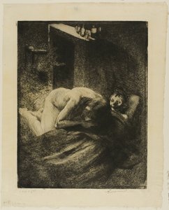 Miséria, prato nove de Mulher de Albert Besnard