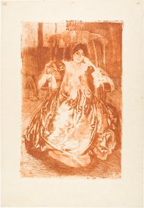 O vestido de seda de Albert Besnard