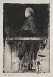 mulher com capa de Albert Besnard