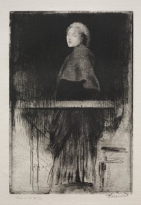 mulher com capa de Albert Besnard