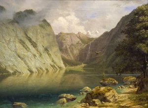 Uma paisagem ocidental de Albert Bierstadt